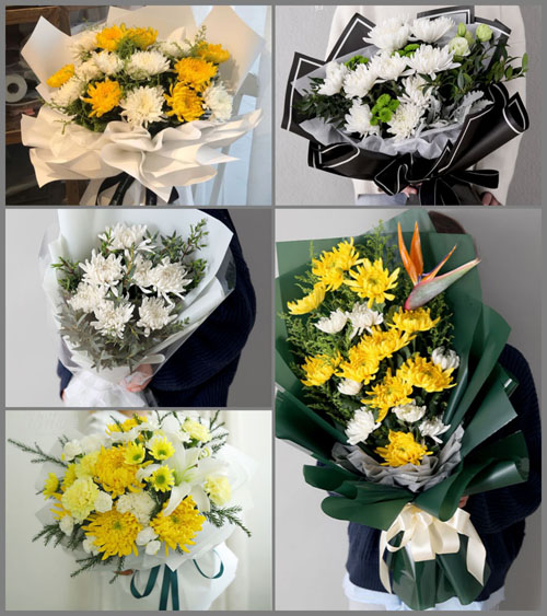 陕西咸阳市旬邑县城关街道第界村白事花束代送